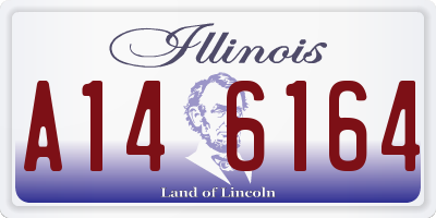 IL license plate A146164