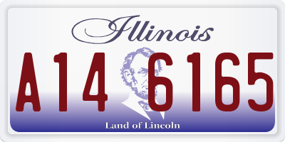 IL license plate A146165