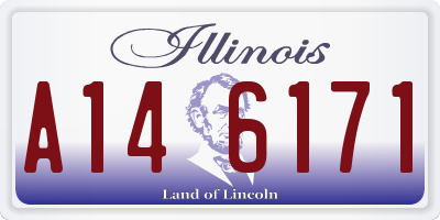 IL license plate A146171