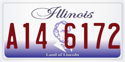 IL license plate A146172