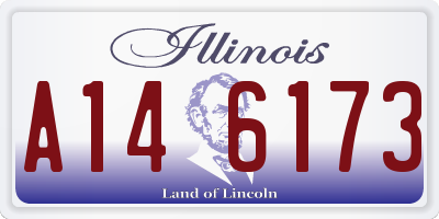 IL license plate A146173