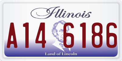 IL license plate A146186