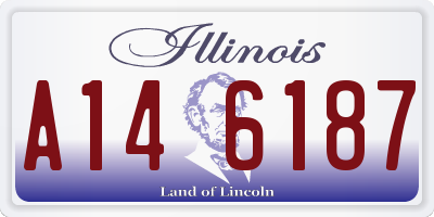IL license plate A146187