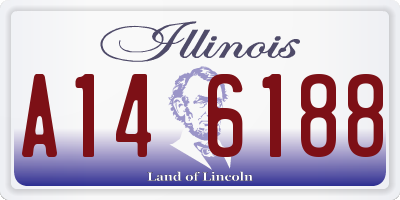 IL license plate A146188