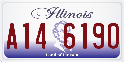 IL license plate A146190