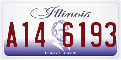 IL license plate A146193