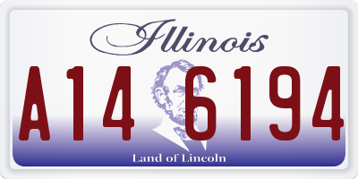 IL license plate A146194