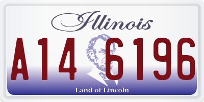 IL license plate A146196