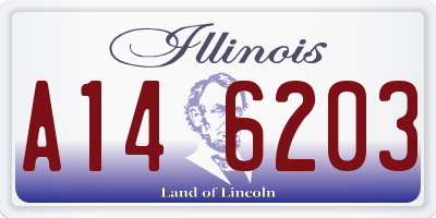 IL license plate A146203