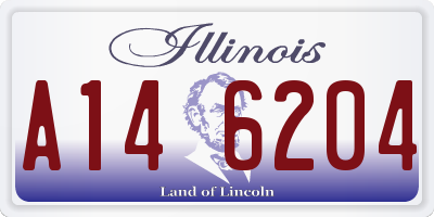 IL license plate A146204