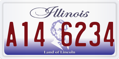 IL license plate A146234