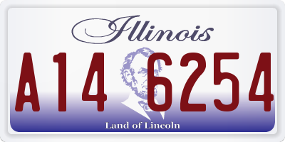 IL license plate A146254