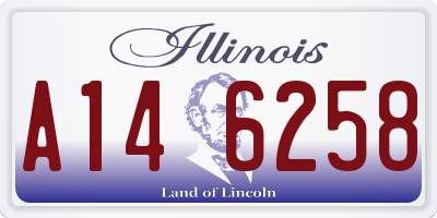 IL license plate A146258