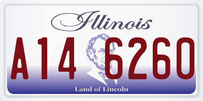 IL license plate A146260
