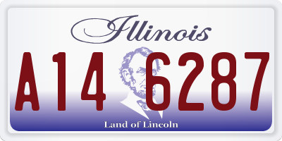 IL license plate A146287