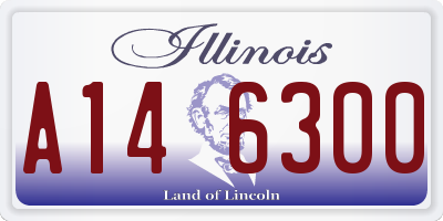 IL license plate A146300