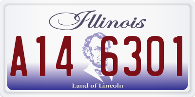 IL license plate A146301