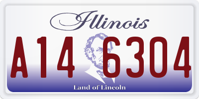 IL license plate A146304