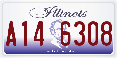 IL license plate A146308