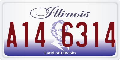 IL license plate A146314