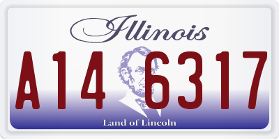 IL license plate A146317