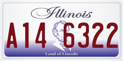 IL license plate A146322