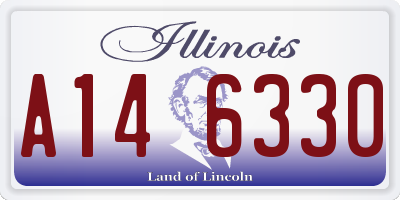 IL license plate A146330