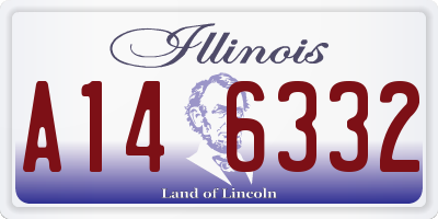 IL license plate A146332