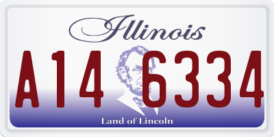IL license plate A146334