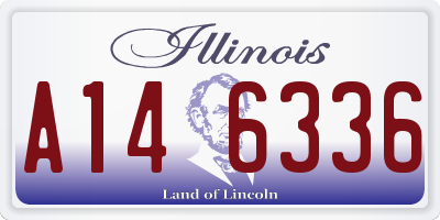 IL license plate A146336