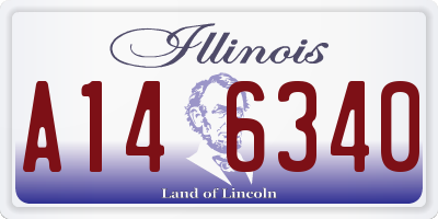 IL license plate A146340