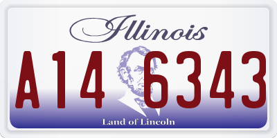 IL license plate A146343