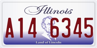 IL license plate A146345