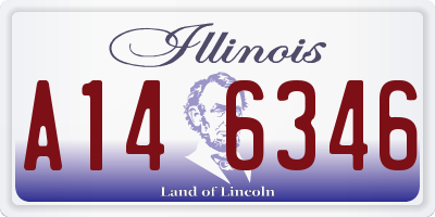 IL license plate A146346