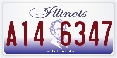 IL license plate A146347