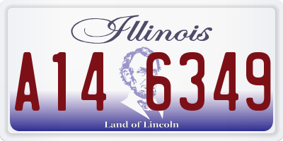 IL license plate A146349