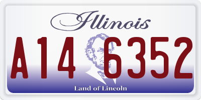 IL license plate A146352
