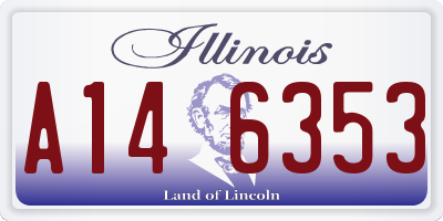IL license plate A146353