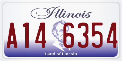 IL license plate A146354