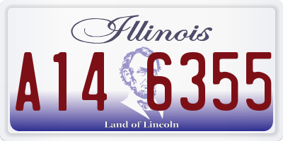 IL license plate A146355