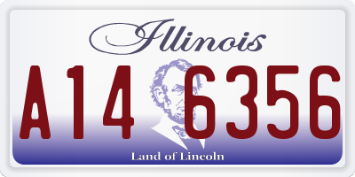 IL license plate A146356