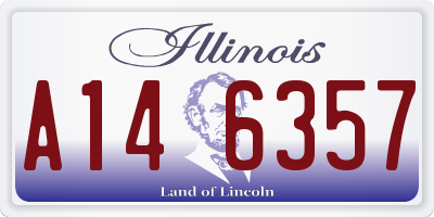 IL license plate A146357