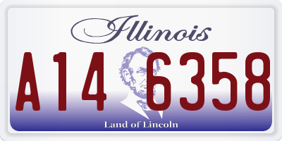 IL license plate A146358