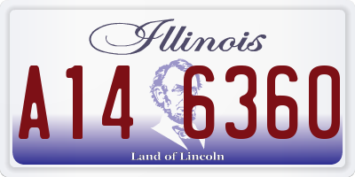 IL license plate A146360