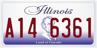 IL license plate A146361
