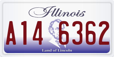 IL license plate A146362