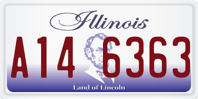 IL license plate A146363