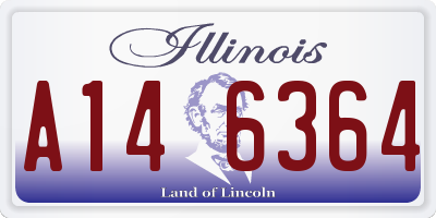 IL license plate A146364