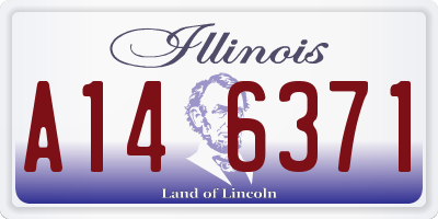 IL license plate A146371