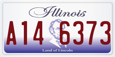 IL license plate A146373